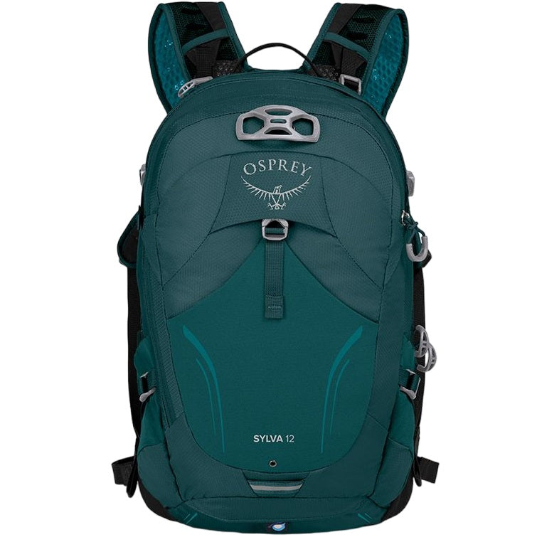 Rucsac Ciclism Damă Osprey Sylva 12 Verde – MTB, Ventilație AirSpeed & Husă Ploaie