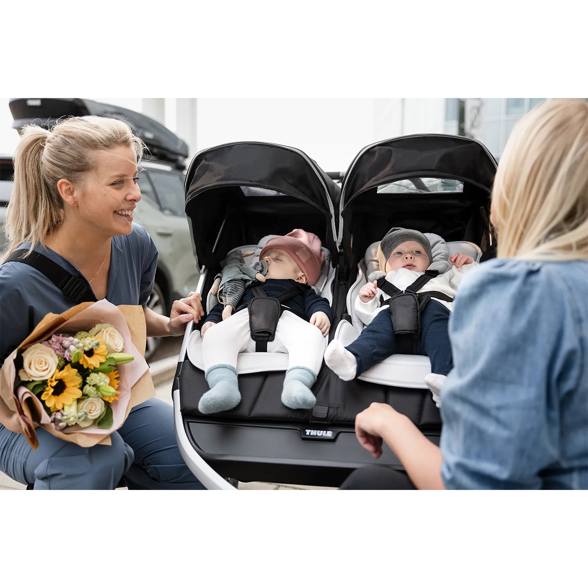 Saltea pentru nou-nascuti, Thule, Newborn Inlay, Gri