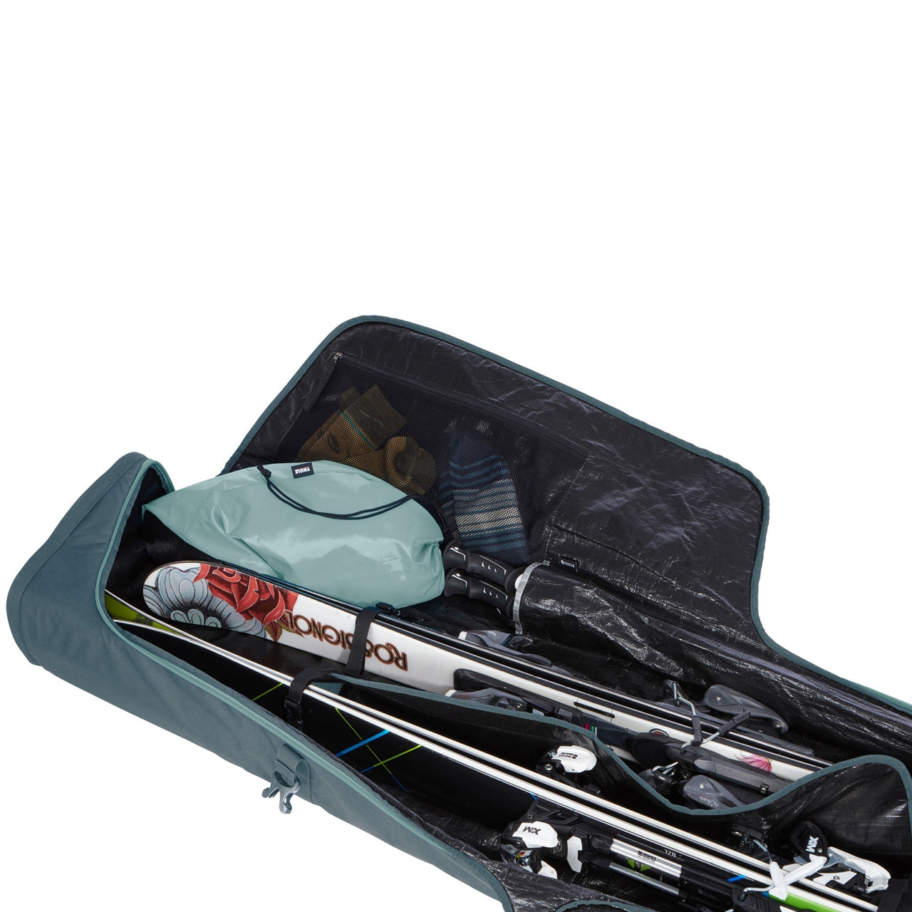 Geanta schi Thule RoundTrip Double Ski Roller 175cm Dark Slate (model 2020)