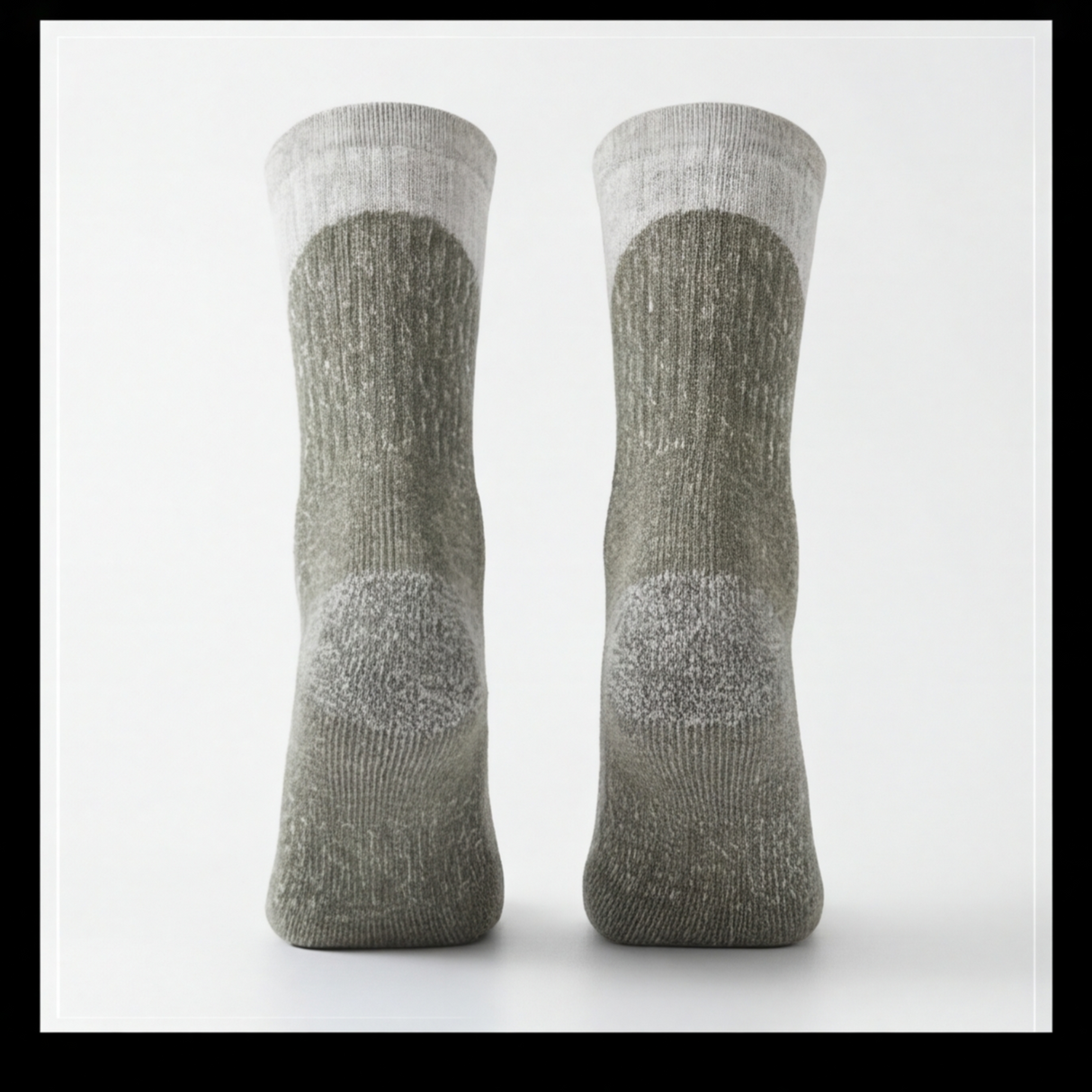 Sosete Hiking din Lana Merino 74.4% – Termoreglare Naturala, Respirabile, Anti-Miros, Intarite cu Nylon, Unisex, Verde,maime L (39 - 43)