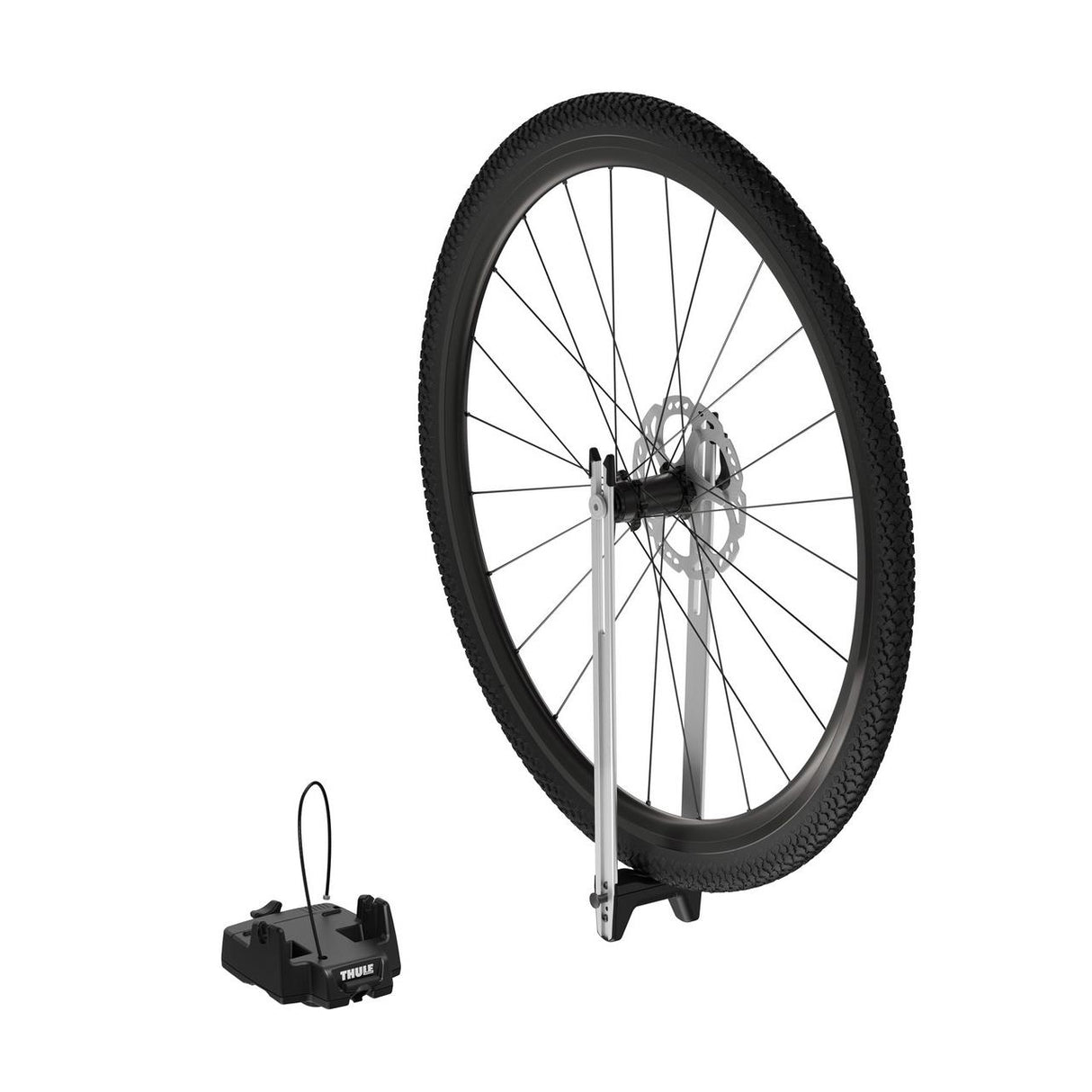 Suport pentru prinderea rotii pe barele transversale Thule Front Wheel Holder 547001