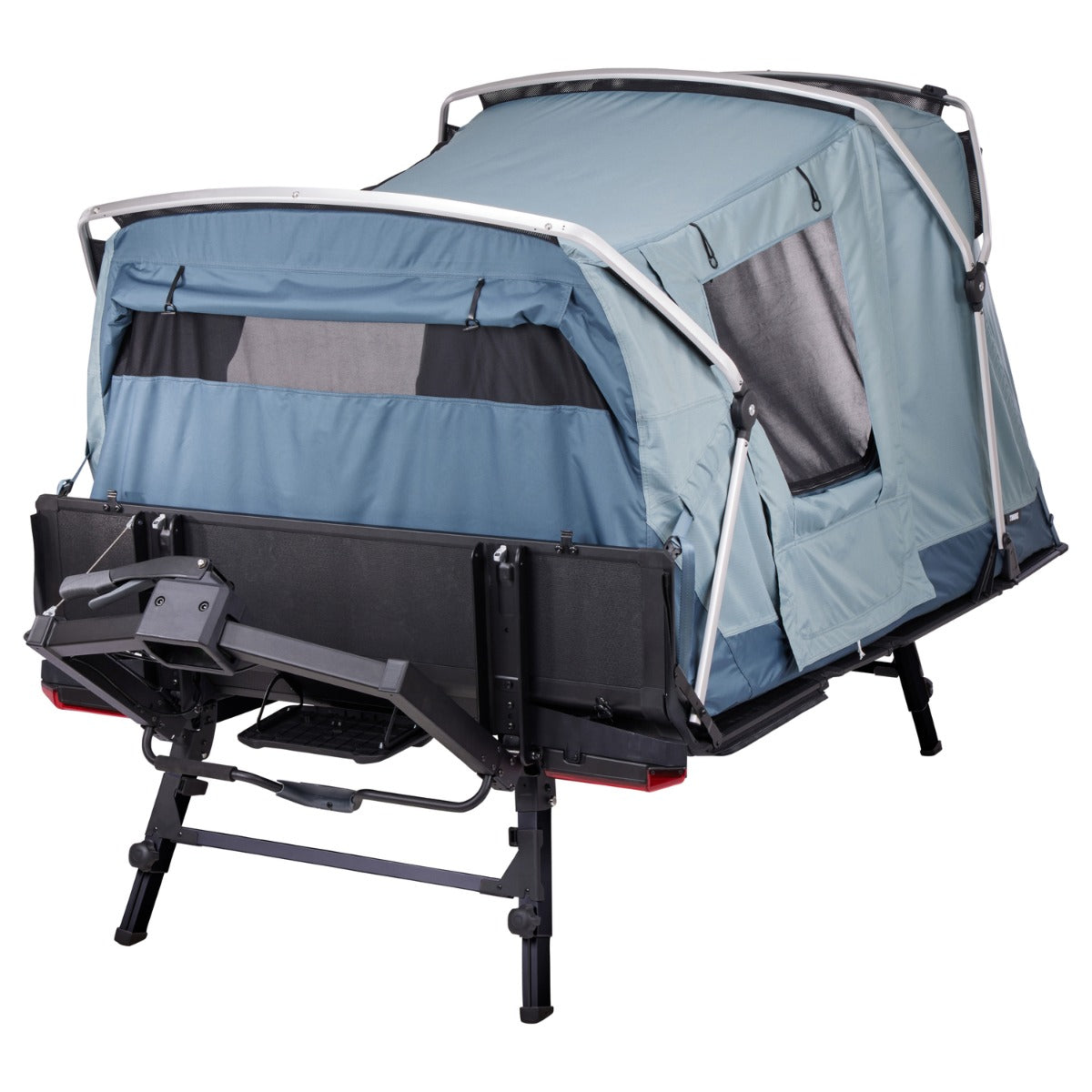 Cort auto cu prindere pe carligul de remorcare, Thule, Outset, pentru 3 persoane, Dark slate