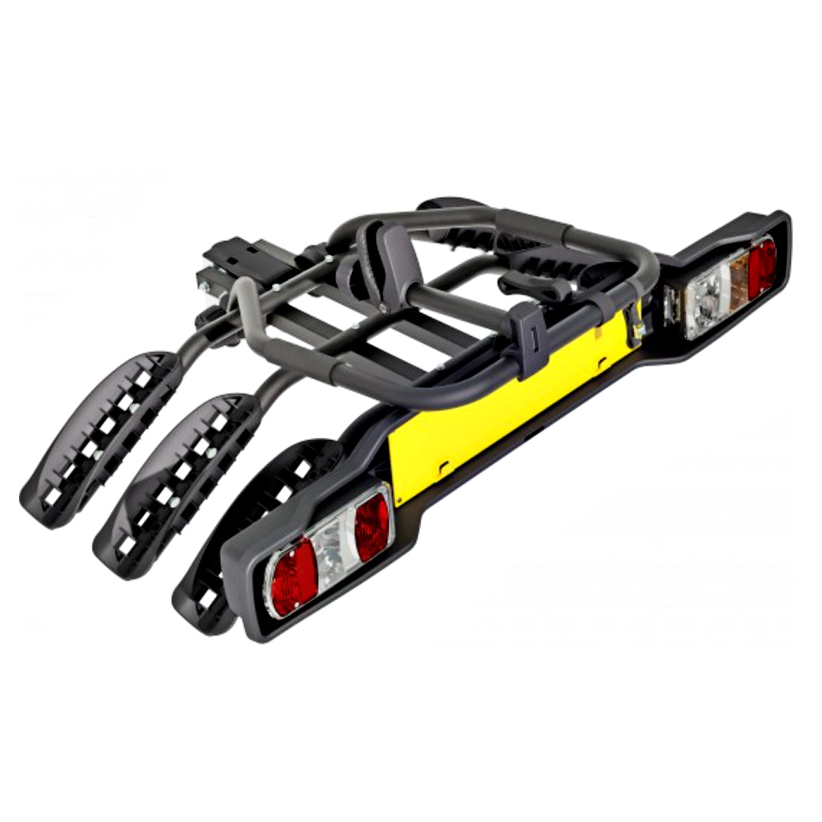 Suport 3 biciclete Peruzzo Siena 669/3N cu prindere pe carligul de remorcare, Negru