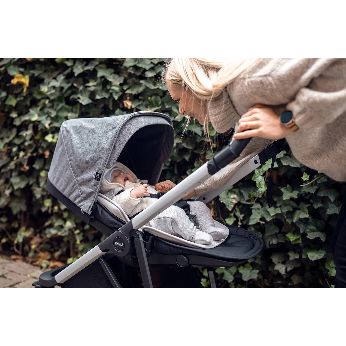 Saltea pentru nou-nascuti, Thule, Newborn Inlay, Gri