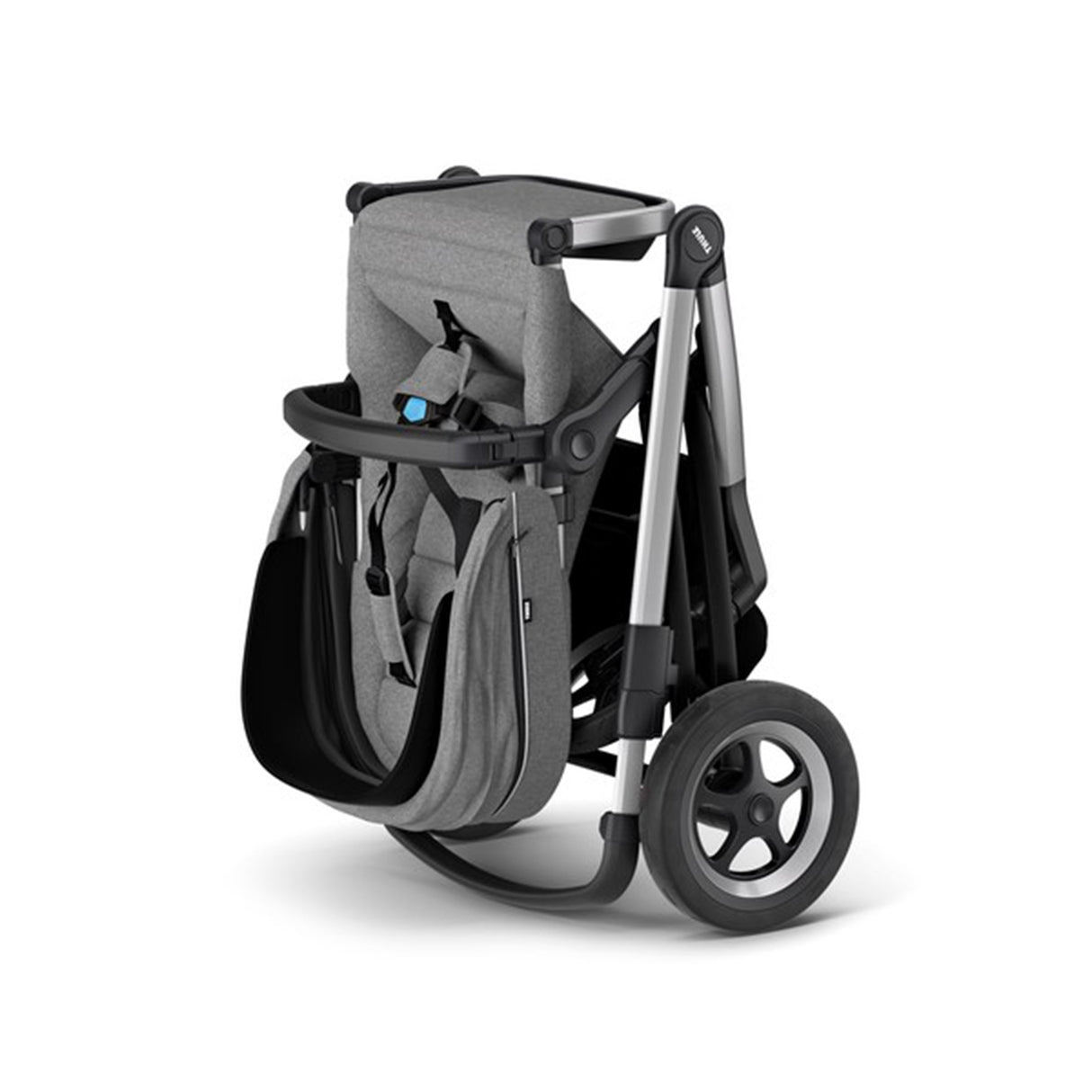 Carucior Thule SLEEK Cadru Gri si Copertina Grey Melange