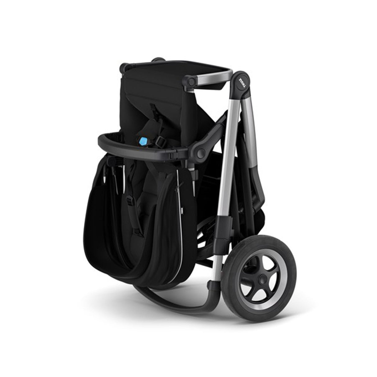 Carucior Thule SLEEK Cadru Gri si Copertina Midnight Black