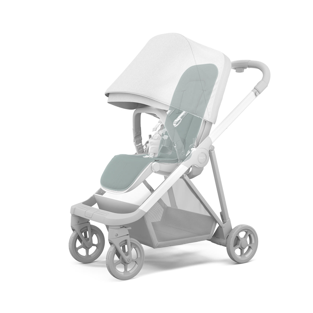 Husa Thule Stroller Seat Liner Alaska Blue pentru scaun carucior copii