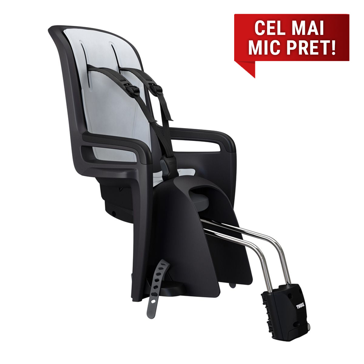 Scaun pentru copii, cu montare pe bicicleta in spate - Thule RideAlong 2, Dark Grey