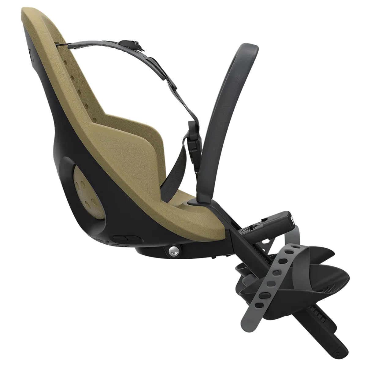 Scaun pentru copii, Thule Yepp 2 Mini Fennel Tan Front mounted, cu montare pe bicicleta in fata