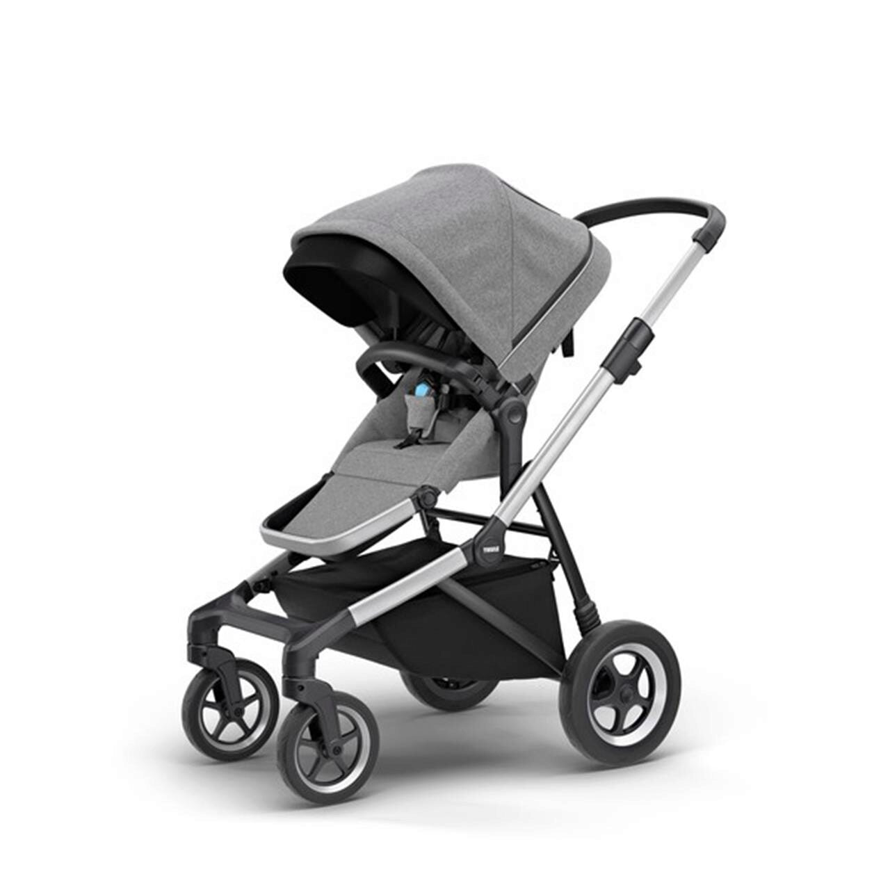 Carucior Thule SLEEK Cadru Gri si Copertina Grey Melange