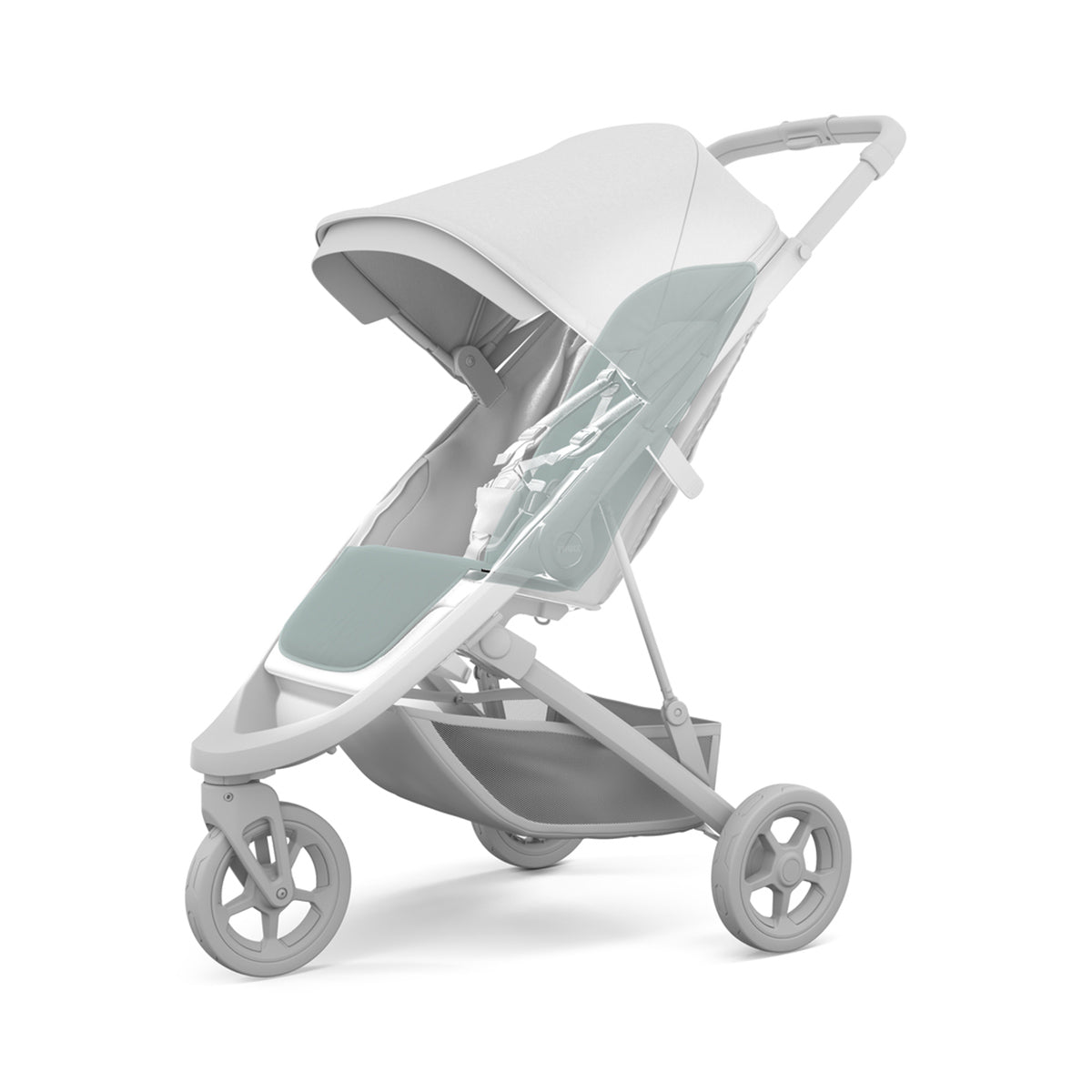 Husa Thule Stroller Seat Liner Alaska Blue pentru scaun carucior copii