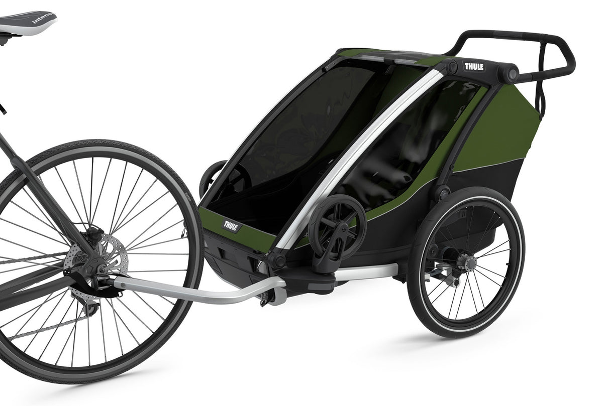 Carucior multisport Thule Chariot Cab 2, Aluminum/Cypress Green