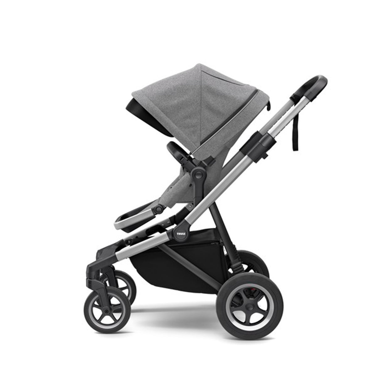 Carucior Thule SLEEK Cadru Gri si Copertina Grey Melange