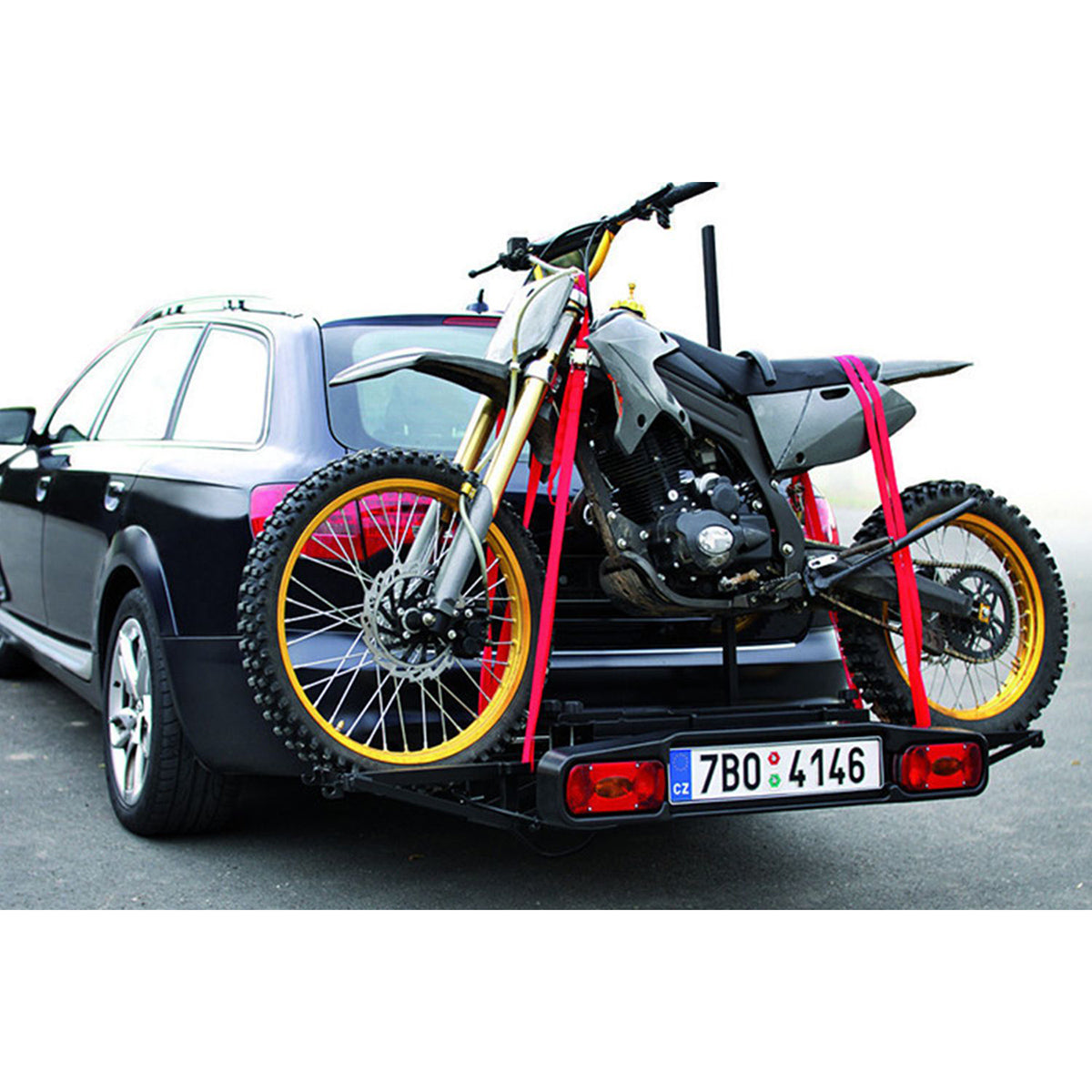 Suport motocicleta Hakr Cross Carrier HV1151 cu prindere pe carligul de remorcare