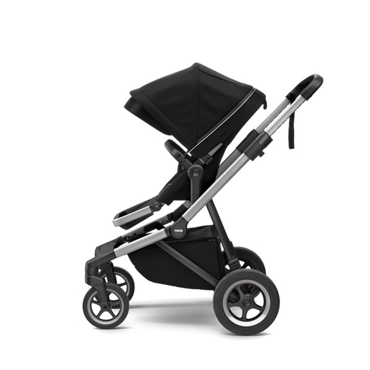 Carucior Thule SLEEK Cadru Gri si Copertina Midnight Black