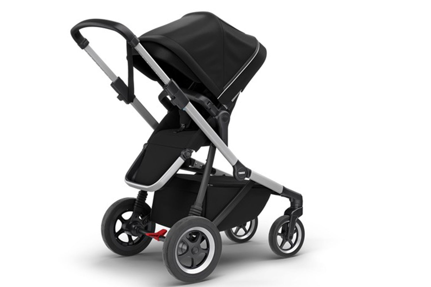 Carucior Thule SLEEK Cadru Gri si Copertina Grey Melange