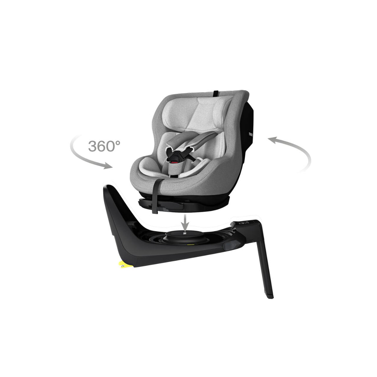 Scaun auto Thule Elm, 0 - 18 kg, Light Gray