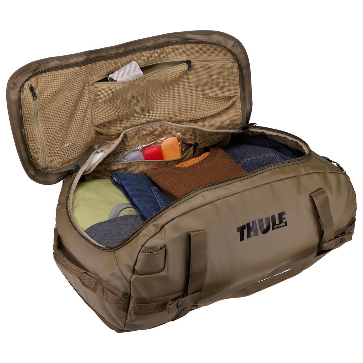Geanta voiaj duffel, Thule, Chasm, 70L, Deep Kaki