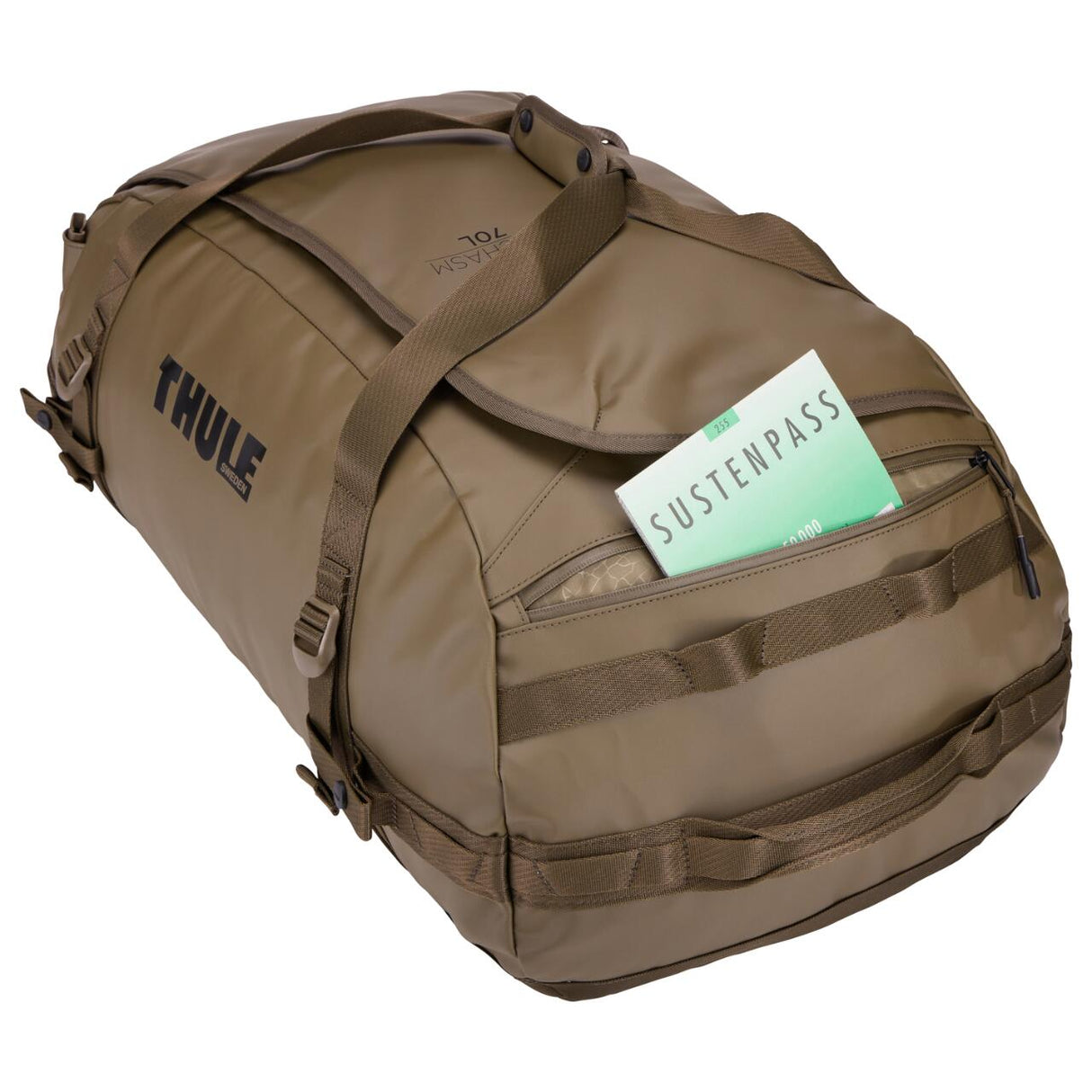 Geanta voiaj duffel, Thule, Chasm, 70L, Deep Kaki