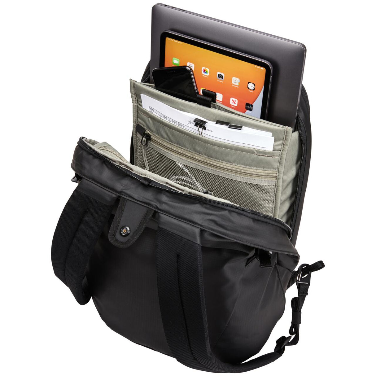 Rucsac urban cu compartiment laptop, Thule, Tact, 21L, Black