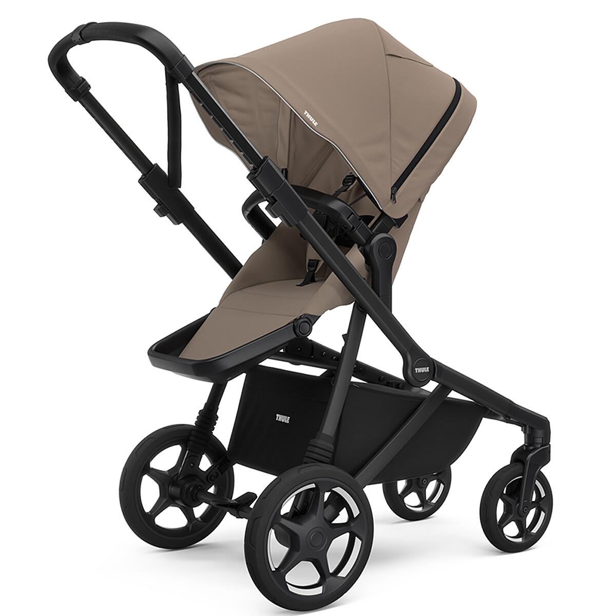 Set Carucior Thule Sleek 2 + Landou, Tinted Taupe