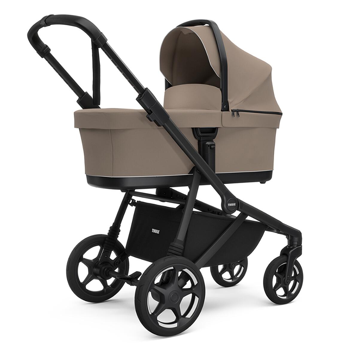 Set Carucior Thule Sleek 2 + Landou, Tinted Taupe