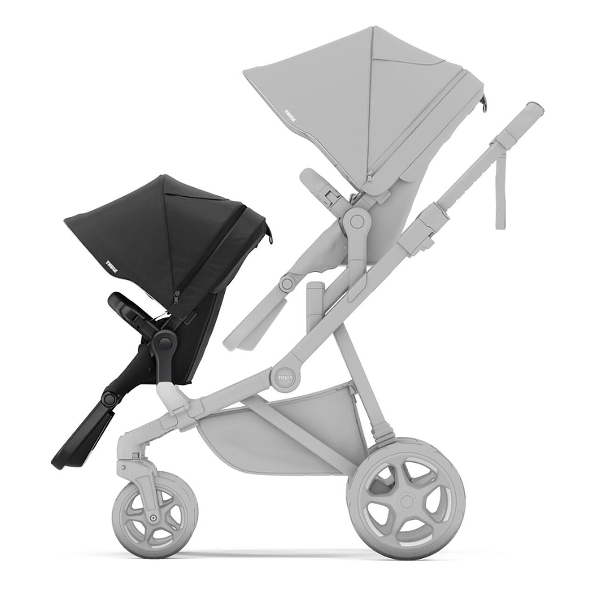 Thule Sibling Seat - Scaun al doilea copil pentru Carucior Thule Sleek 2, Black
