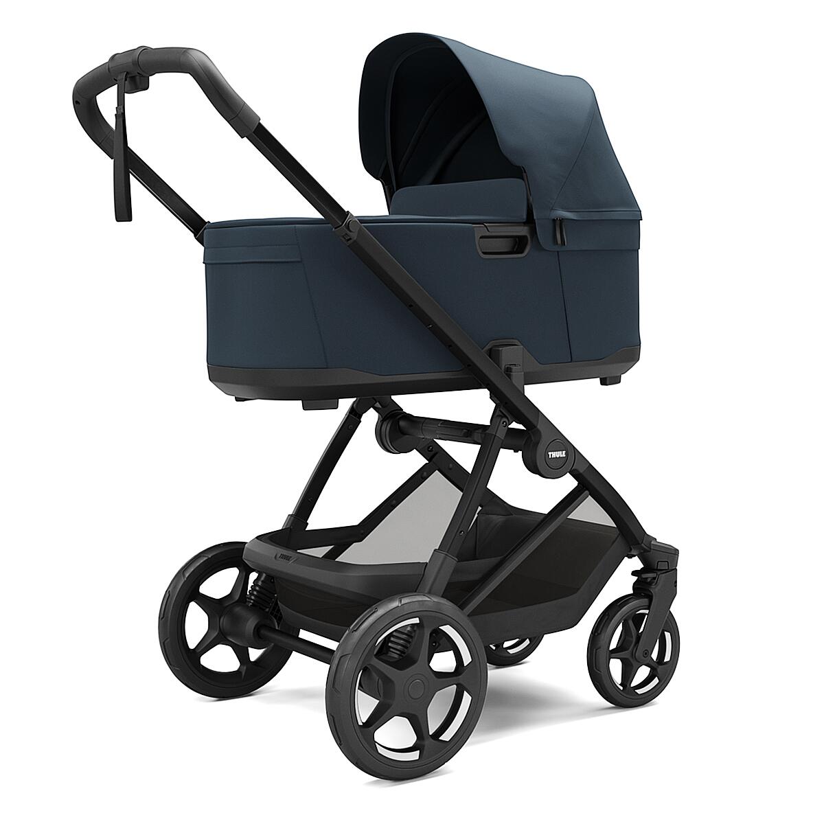 Set Carucior Thule Charm 2 in 1 Sport + landou, Darkest Blue