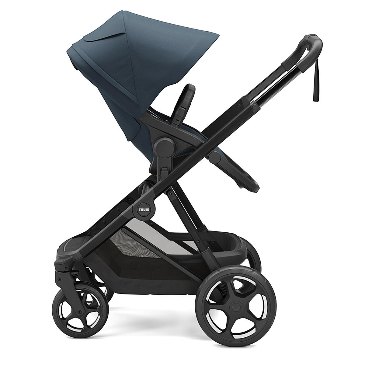 Set Carucior Thule Charm 2 in 1 Sport + landou, Darkest Blue