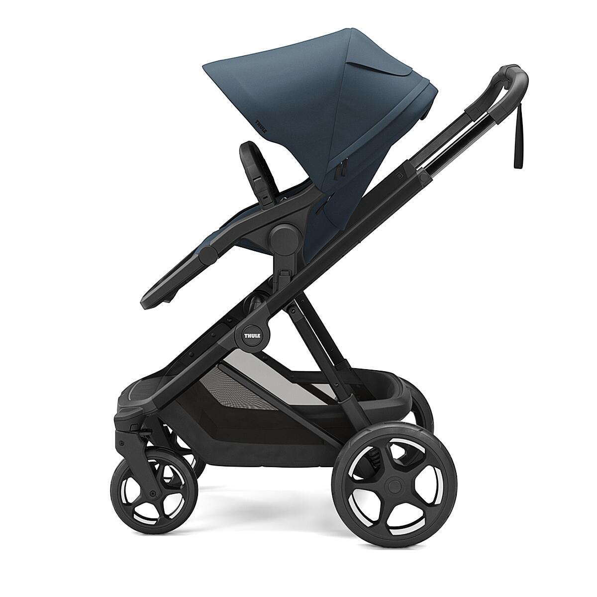Set Carucior Thule Charm 2 in 1 Sport + landou, Darkest Blue