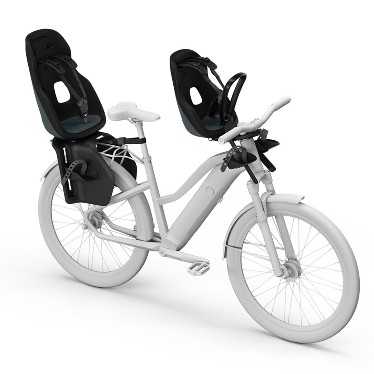 Scaun pentru copii, cu montare pe bicicleta in fata - Thule Yepp Nexxt 2 Mini Front mounted, Dark Slate