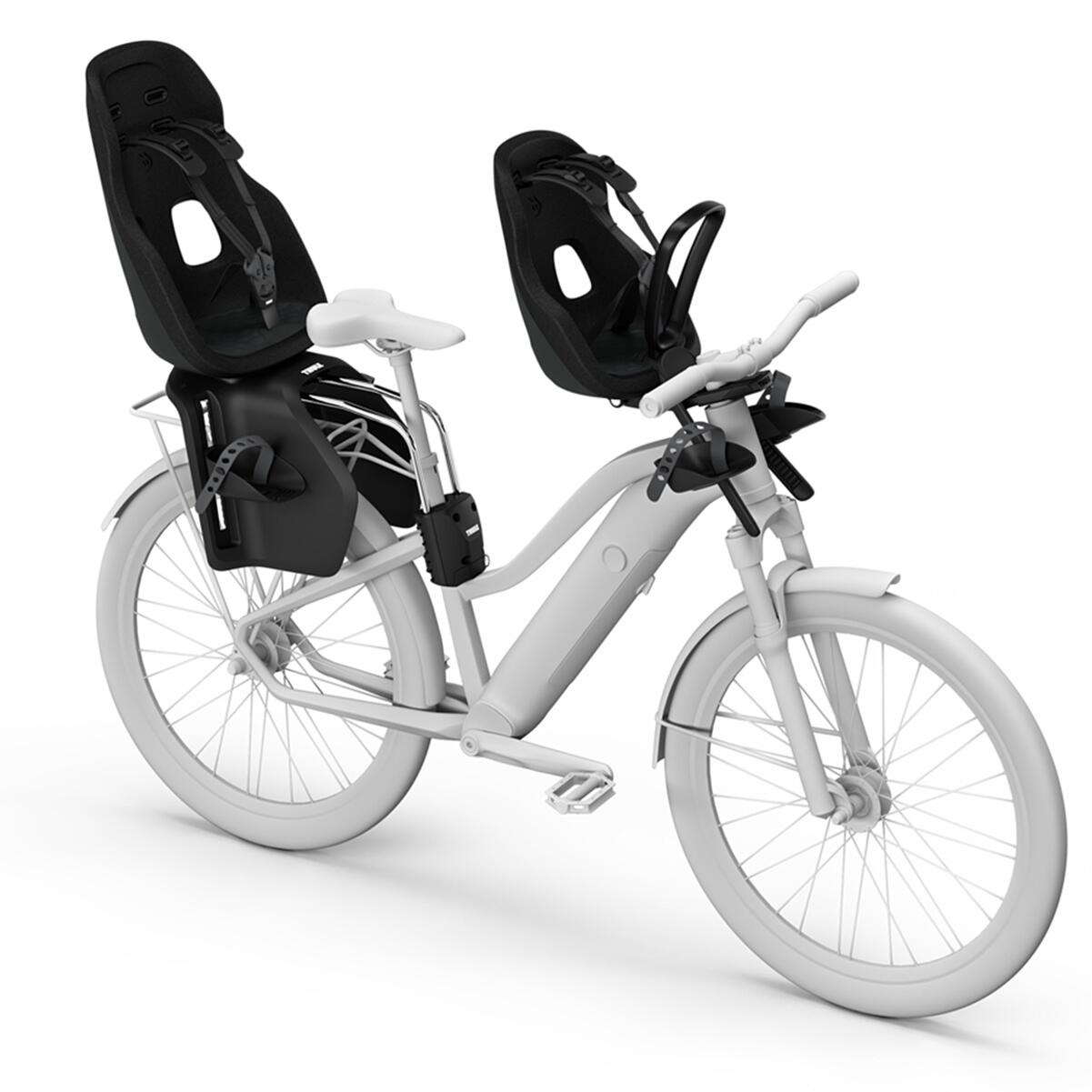 Scaun pentru copii, cu montare pe bicicleta in spate - Thule Yepp Nexxt 2 Maxi Frame mounted, Midnight-Black