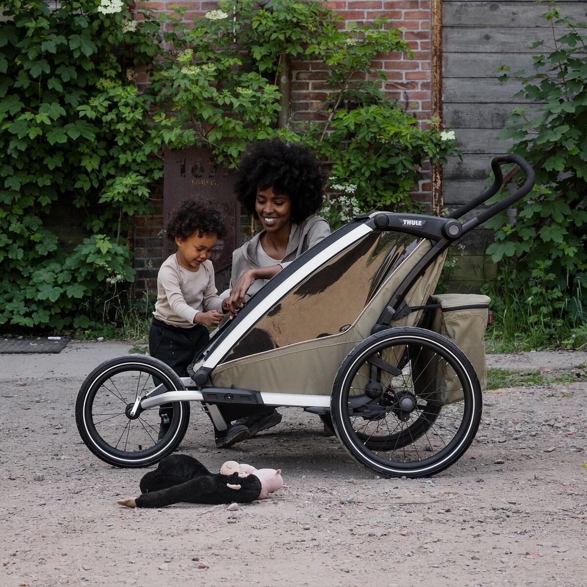 Kit all-terrain pentru caruciorul multisport Thule Chariot 2 pentru 2 copii