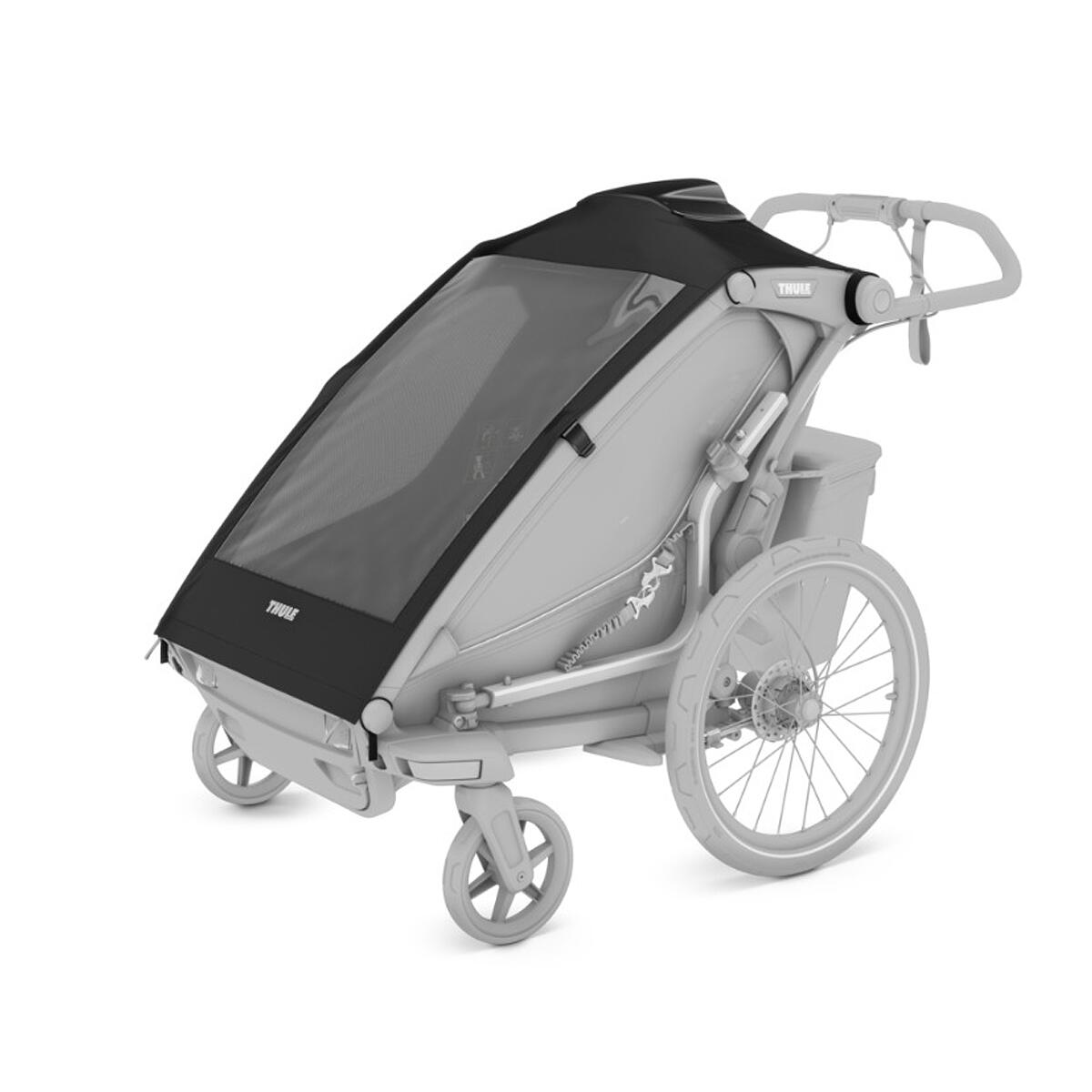 Husa cu purificator de aer integrat, dedicata carucioarelor Thule multisport