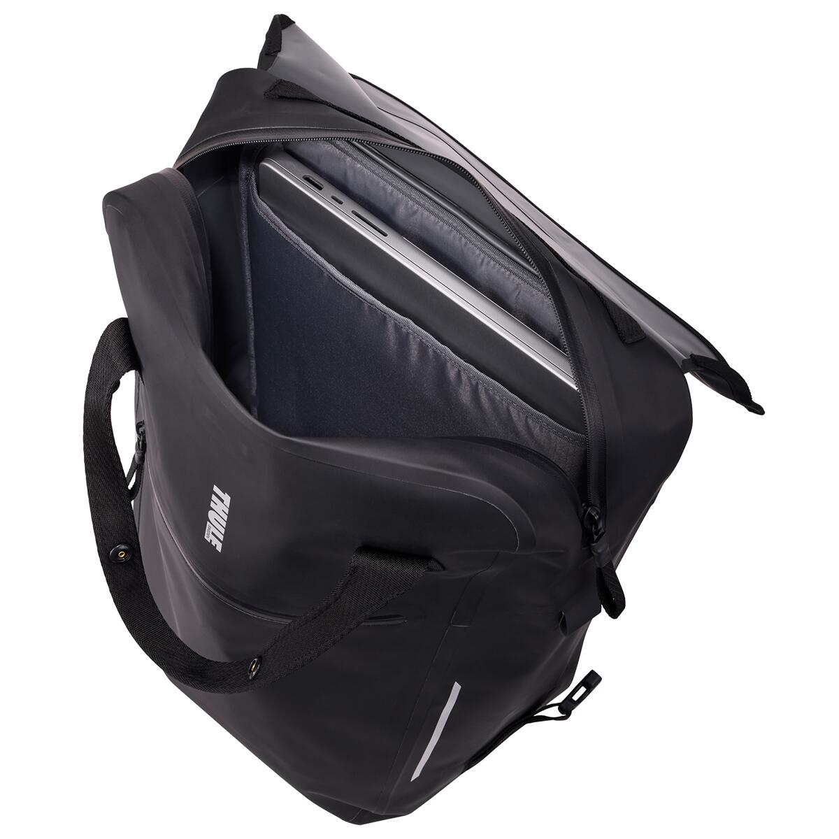 Geantă pentru bicicletă convertibilă în rucsac, Thule Shield, 23L, Black