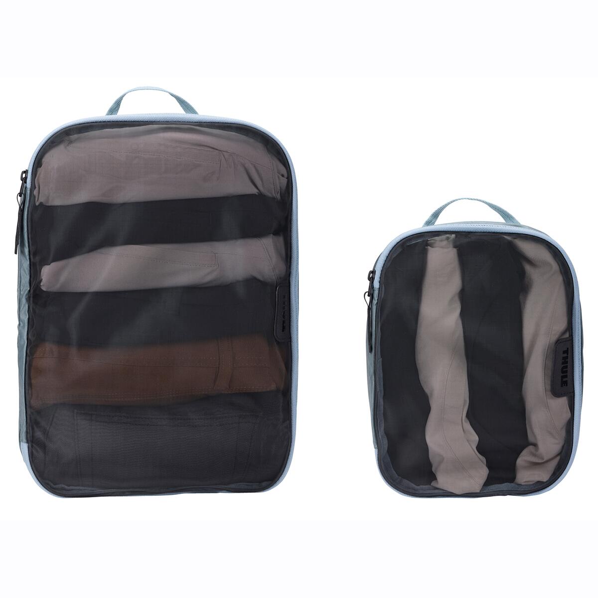 Set saculeti de depozitare Thule Packing Cube mediu + mic, Pond Grey