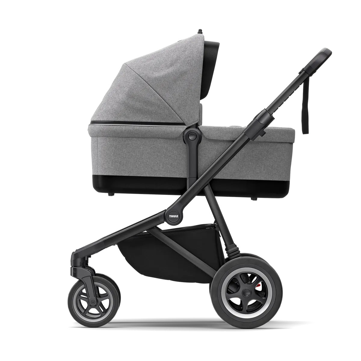 Carucior Thule SLEEK Cadru Negru si Copertina Gray Melange