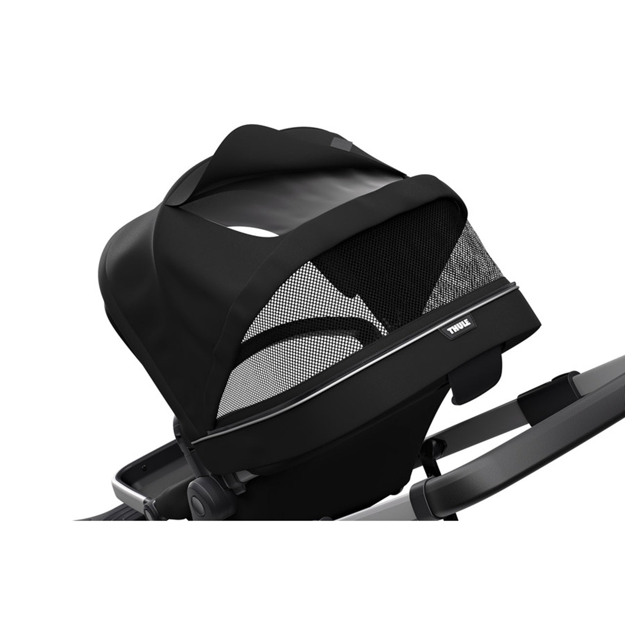 Carucior Thule SLEEK Cadru Gri si Copertina Midnight Black