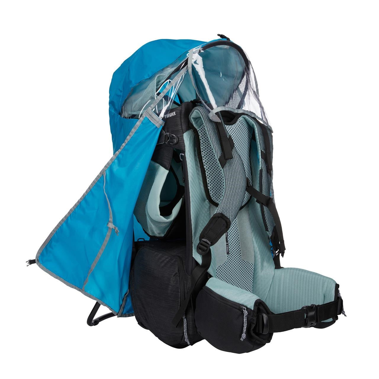 Husa de protectie ploaie pentru rucsacuri transport copii, Thule, Sapling Child Carrier, Albastru deschis
