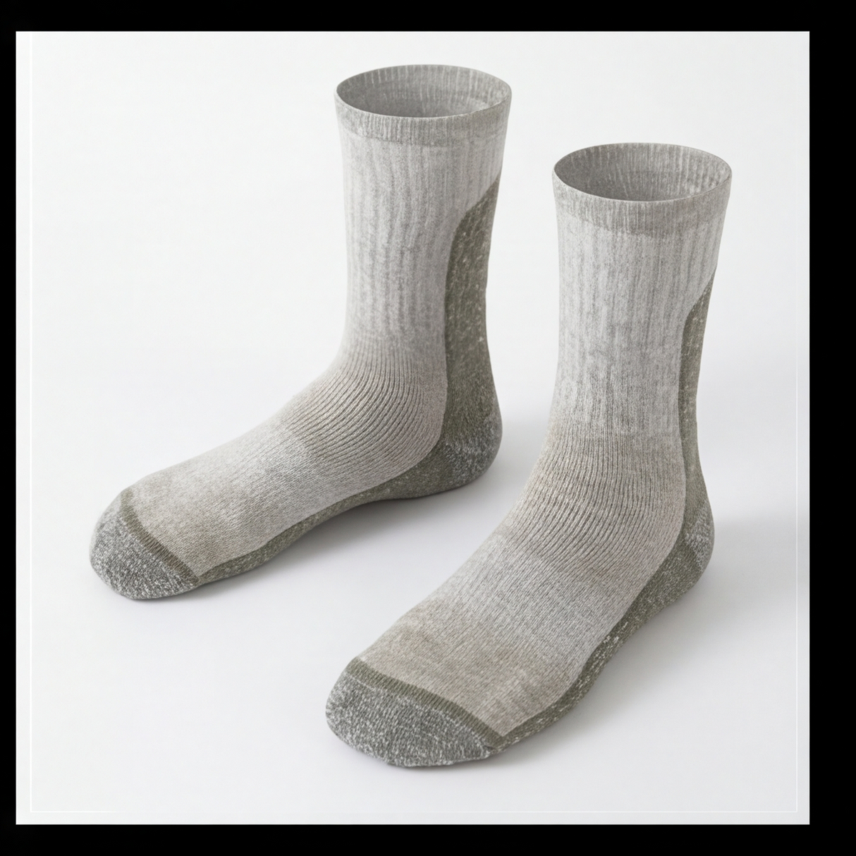 Sosete Hiking din Lana Merino 74.4% – Termoreglare Naturala, Respirabile, Anti-Miros, Intarite cu Nylon, Unisex, Verde,maime L (39 - 43)