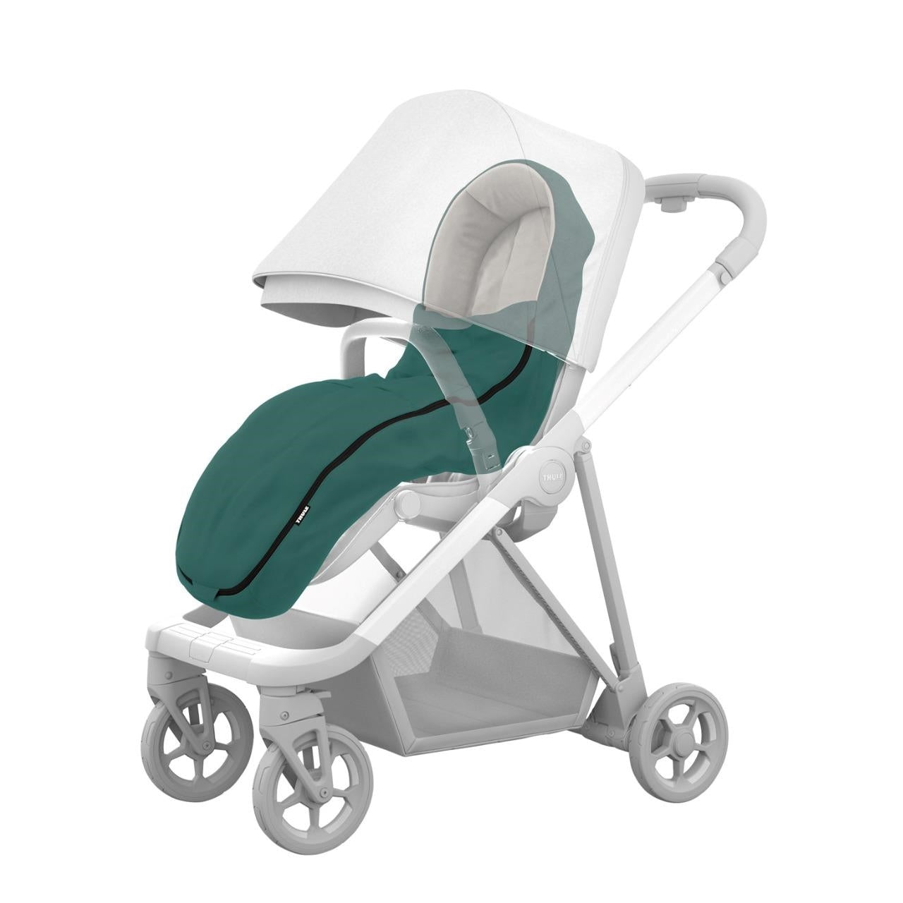 Thule Footmuff - Sac de dormit pentru copil, Mallard Green