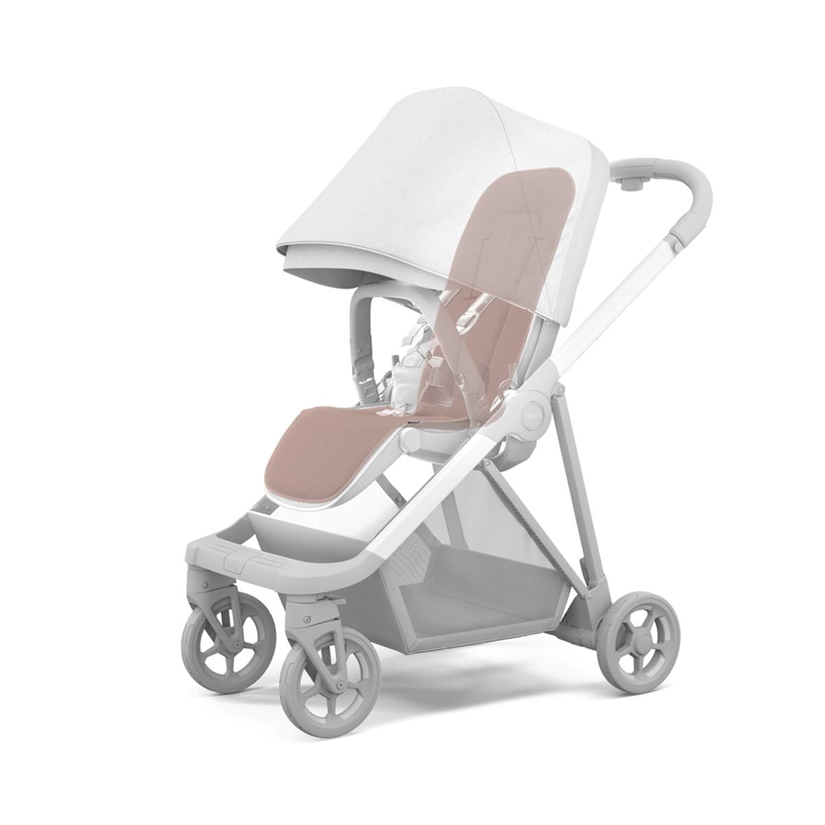 Husa Thule  Stroller Seat Liner  Misty Rose pentru scaun carucior Thule