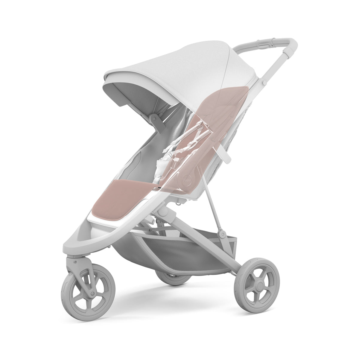 Husa Thule  Stroller Seat Liner  Misty Rose pentru scaun carucior Thule