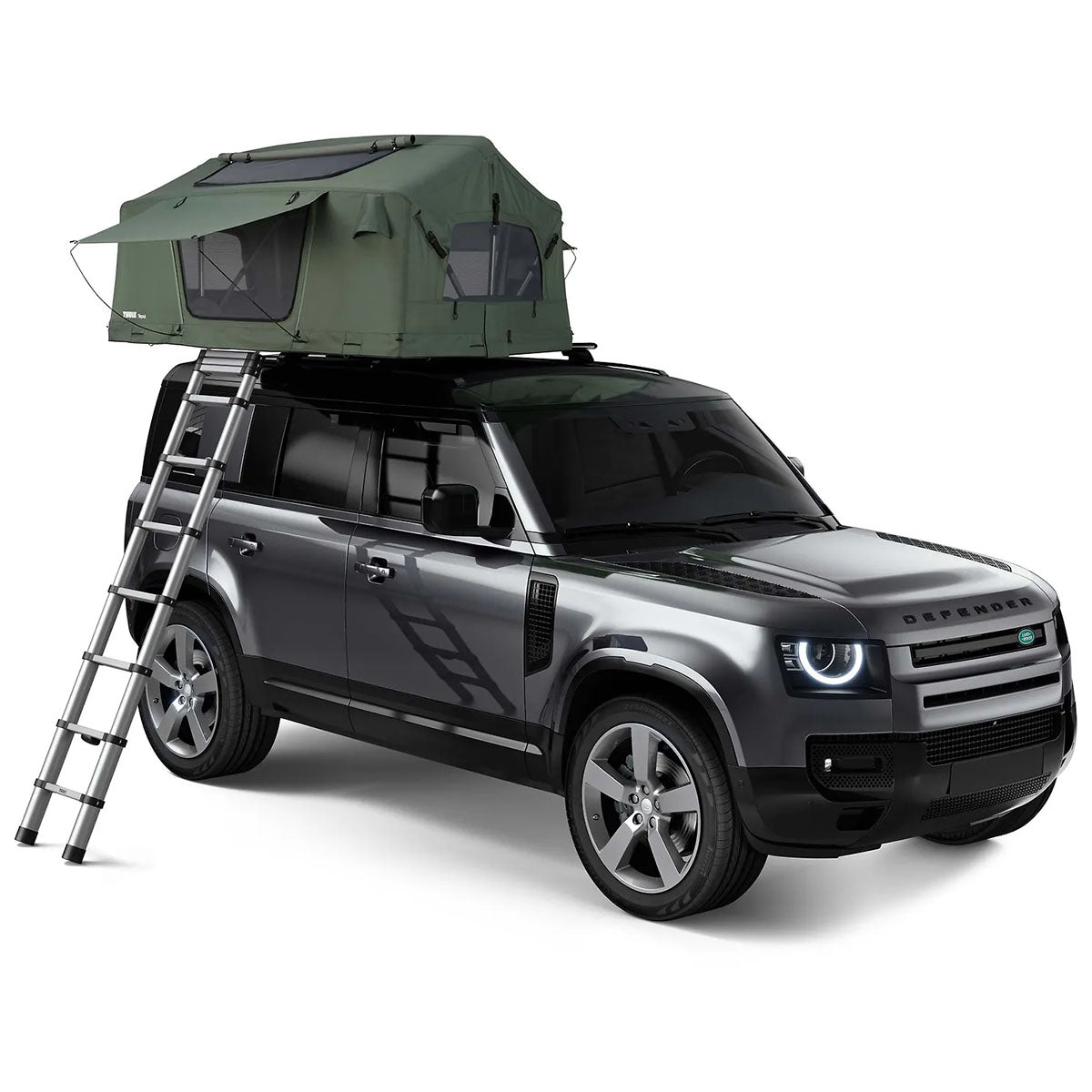 Cort auto cu prindere pe plafon, Thule, Foothill, 2 persoane, Agave Green