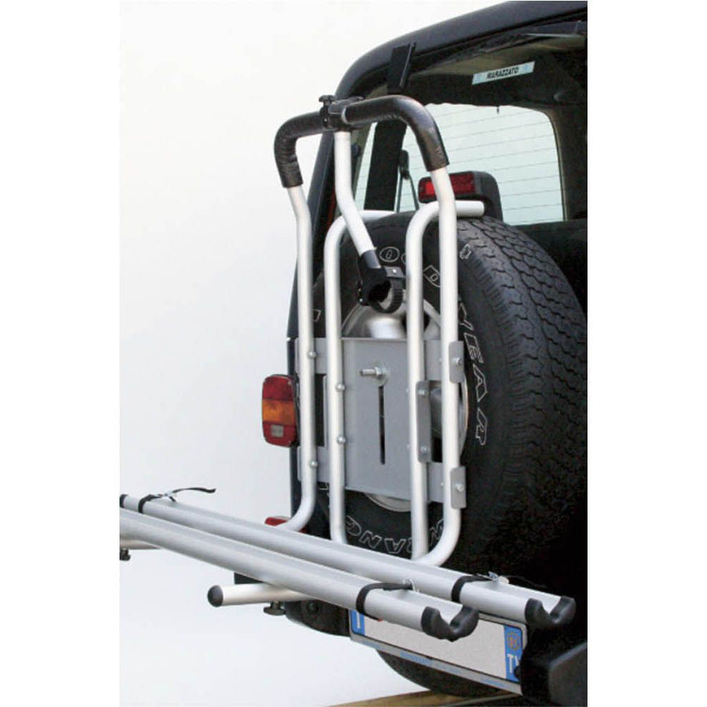 Suport bicicleta Peruzzo Stelvio 375/A 4X4 ALU cu prindere pe roata de rezerva pentru 2 biciclete