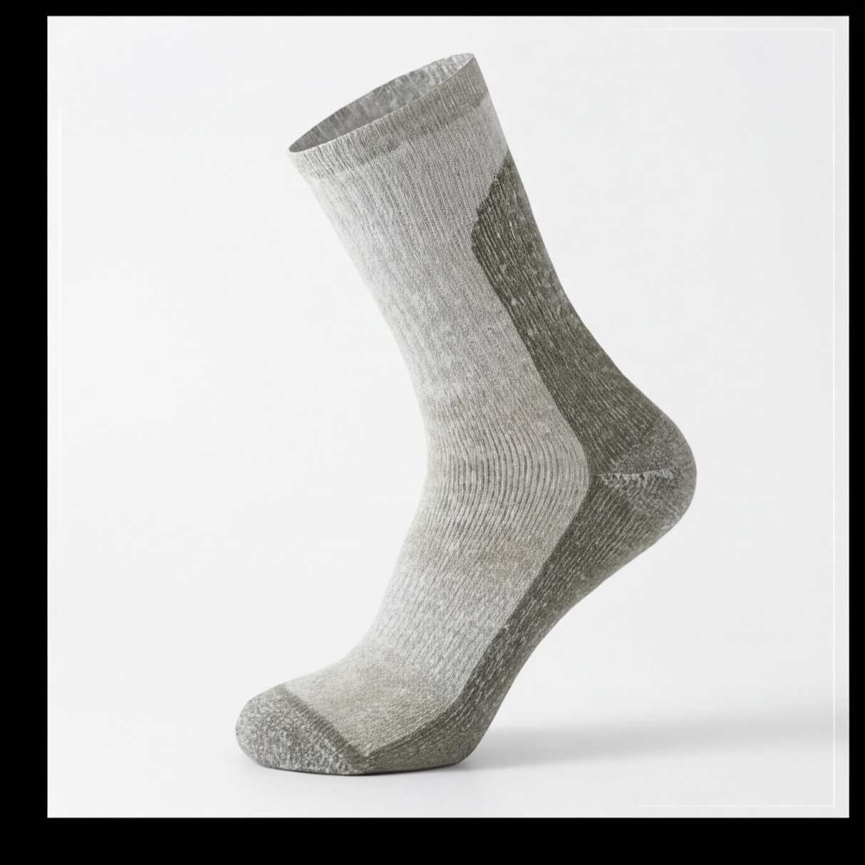 Sosete Hiking din Lana Merino 74.4% – Termoreglare Naturala, Respirabile, Anti-Miros, Intarite cu Nylon, Unisex, Verde,maime L (39 - 43)