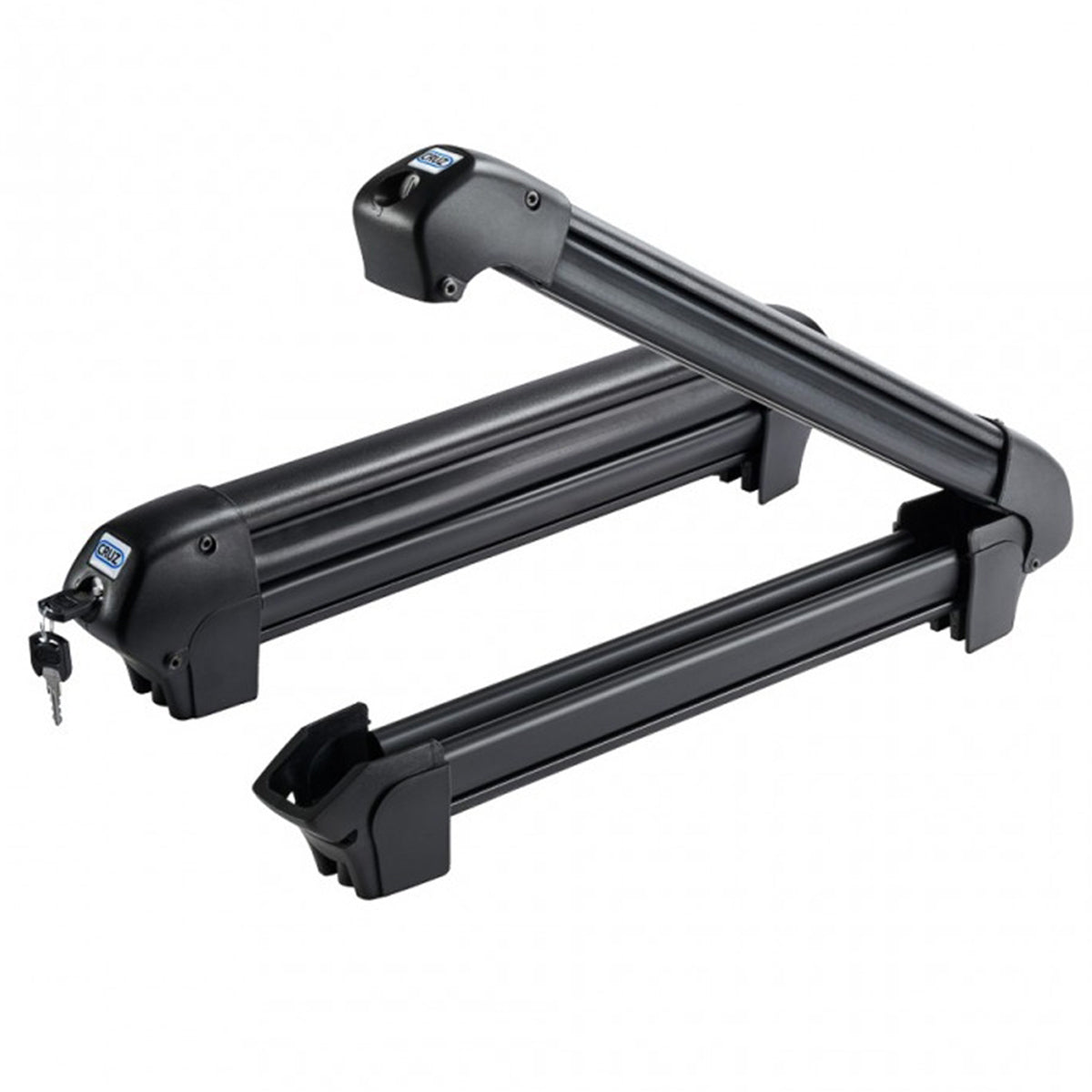 Suport 4 perechi schiuri cu prindere pe bare transversale - Cruz Ski Rack Dark 4