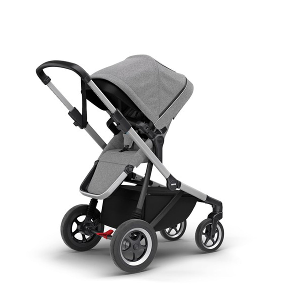 Carucior Thule SLEEK Cadru Gri si Copertina Grey Melange