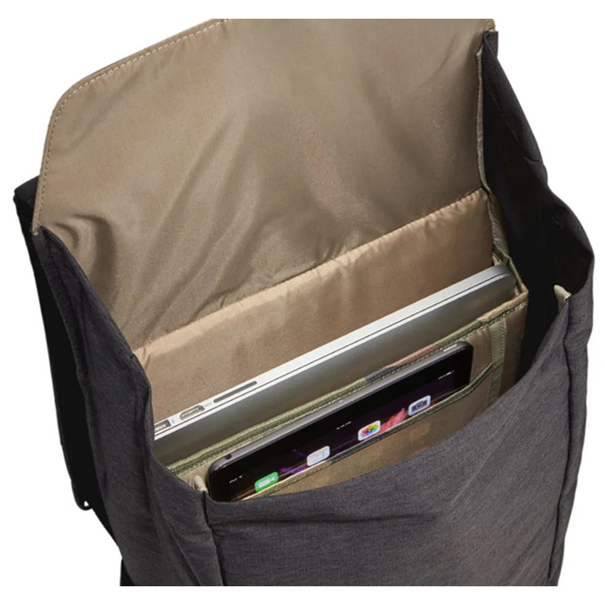 Rucsac urban cu compartiment laptop, Thule, Lithos, 16L, Black