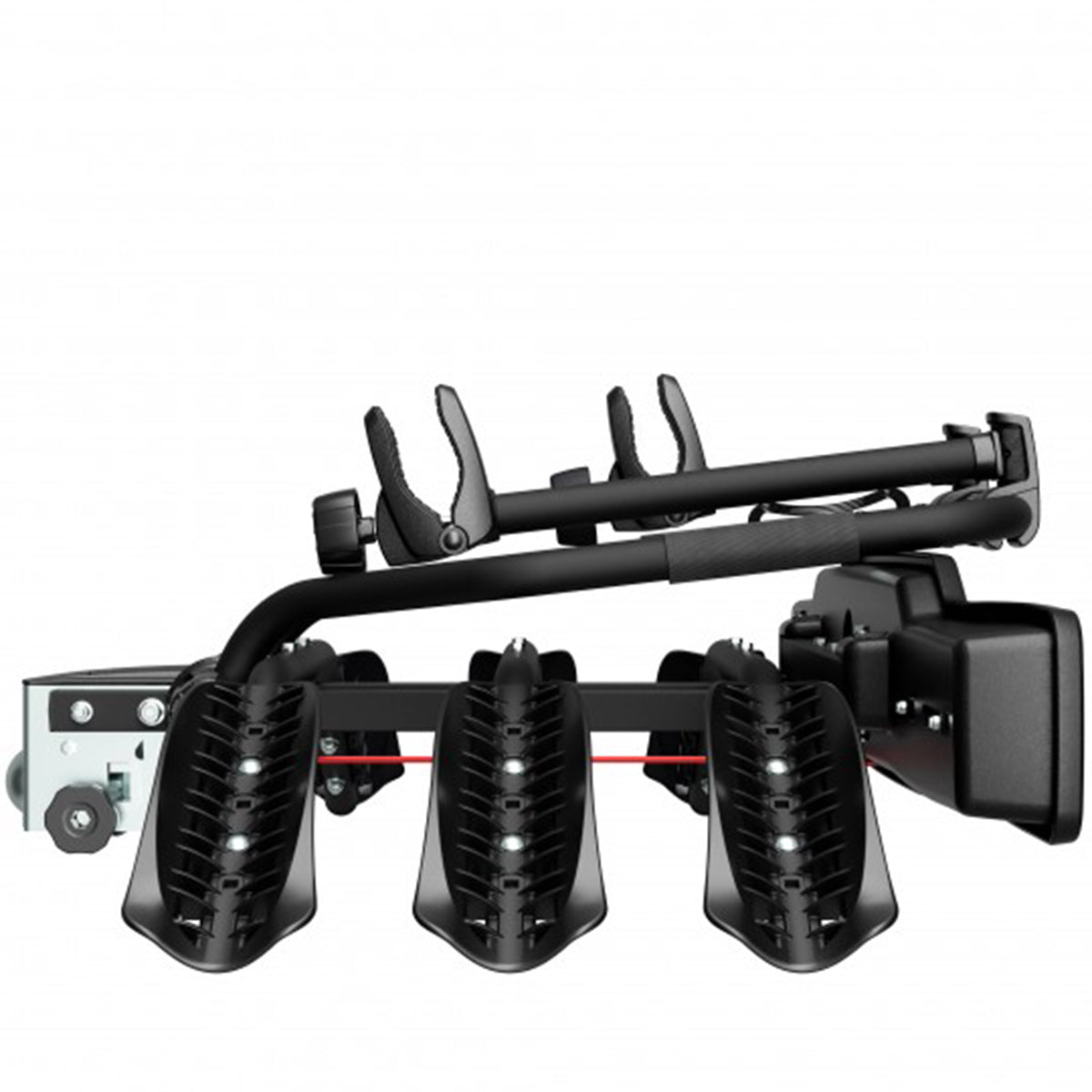 Suport 3 biciclete Peruzzo Siena 668/3N cu prindere pe carligul de remorcare, Negru